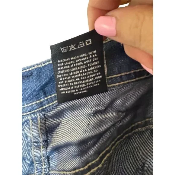 Buffalo David Bitton Men's Bootcut Blue Jeans Size 32 Slim Fit Dark Wash Denim - Picture 5 of 5